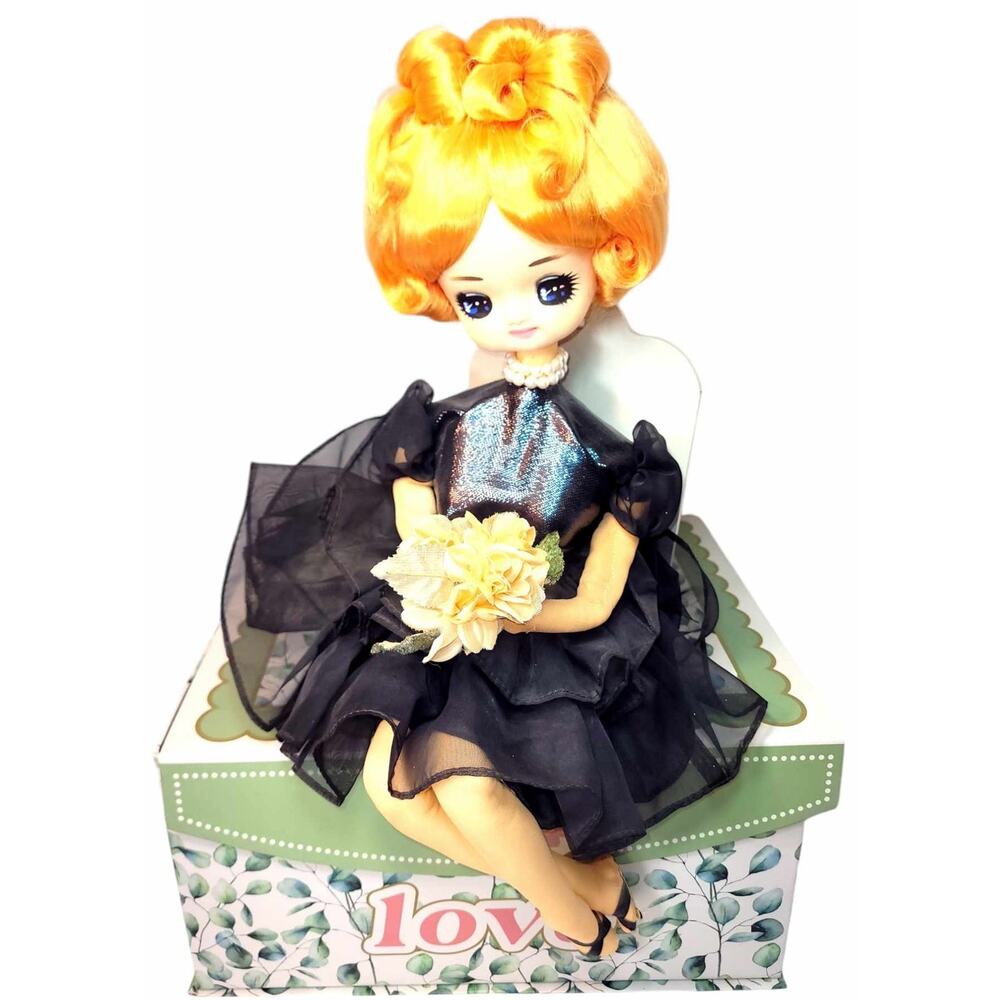 Vintage Setting Jestla Japanese Big Eyed Big Head Boudoir Pose Doll - Picture 5 of 12